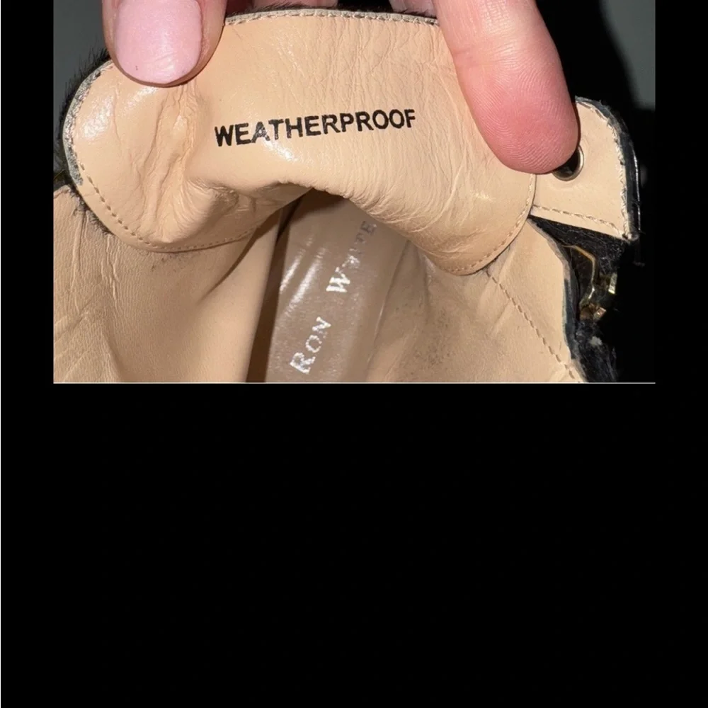 Ron White Weatherproof Green and Black Combat Boots NWT - Picture 3 of 8